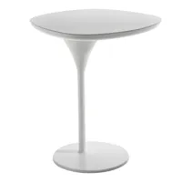 moroso - bloomy - table d'appoint - blanc/plateau de table laminam®/structure acier laqué blanc/lxhxp 45x55x43cm